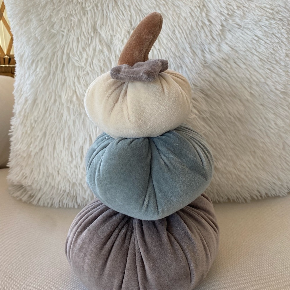 Velvet pumpkins